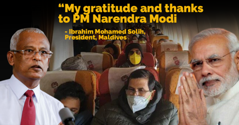 India Evacuates Maldives’ Citizens From China, Maldives President Thanks India