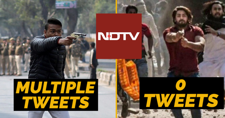After Repeatedly Mentioning Gopal, NDTV Doesn’t Have A Single Tweet On Anti-CAA Shooter Shahrukh