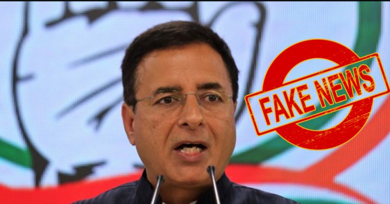 Congress Spokeperson Randeep Surjewala Lies About Number Of Tests Conducted By India, Deletes Tweet Later