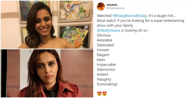 Swara Bhasker Effusively Thanks Fan For Compliment, Fails To Spot Its Hidden Message Which Called Her “Donkey’s Bottom”