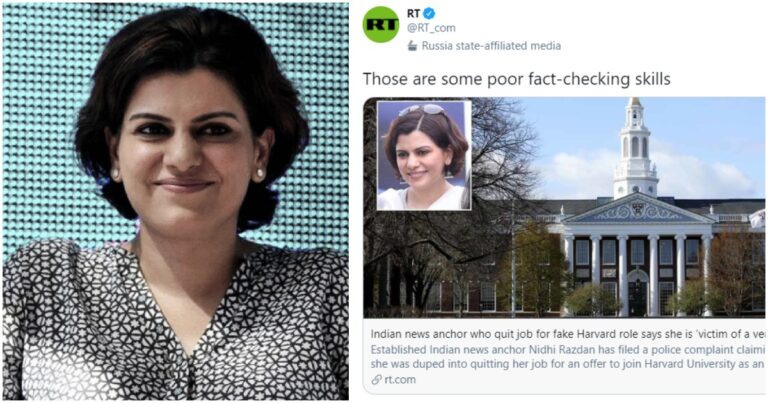 “Those Are Some Poor Fact Checking Skills”: Nidhi Razdan Gets Trolled By International Media Over Her Harvard Fiasco