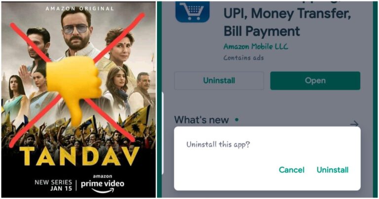 Uninstall Amazon Trends As Indian Users Protest Against Amazon’s Web Series Tandav