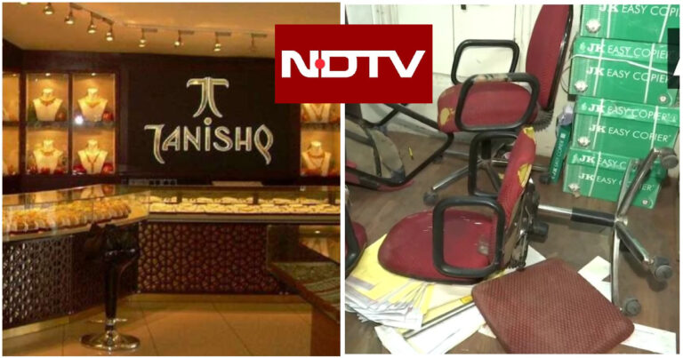 After Spreading Fake News That A Tanishq Showroom Had Been Attacked, NDTV Fails To Cover Real News Of Sanjiv Prakashan’s Office Being Attacked