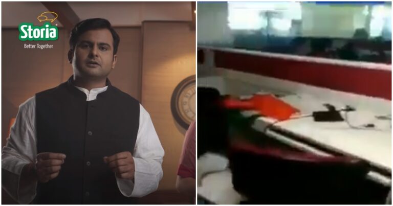 Congress Workers Vandalize Storia Beverages’ Office For Ad Featuring Lookalikes Of Rahul Gandhi And Sonia Gandhi