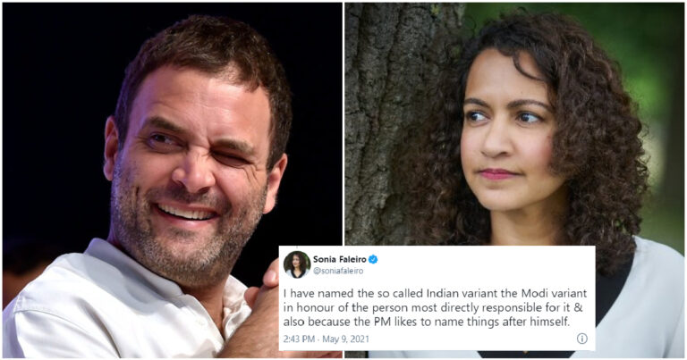Rahul Gandhi’s Former Business Partner’s Wife Sonia Faleiro Was Amongst The First To Use The Term “Modi Variant” On Twitter